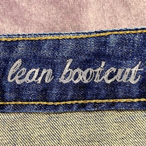 Calvin Klein Jeans Women's Size 8 Lean Bootcut Dark Wash Flap Pocket EUC - Picture 13 of 15